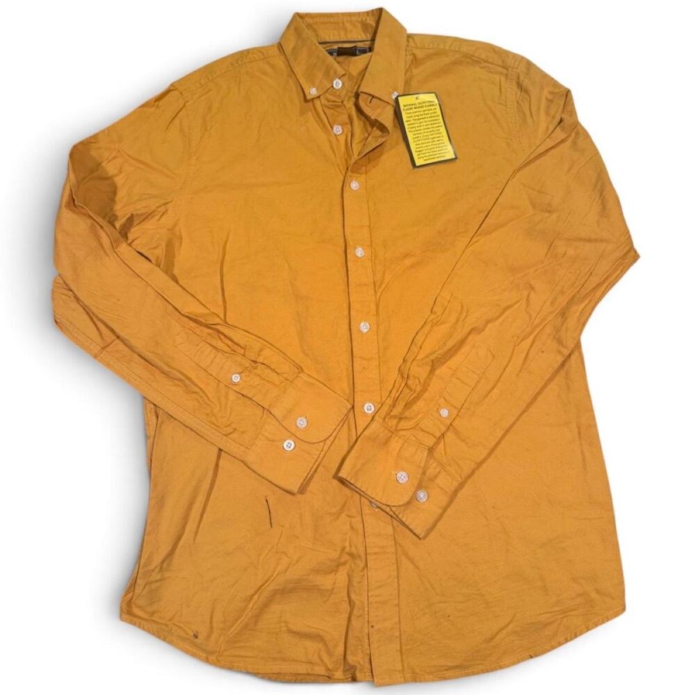 Vintage National Outfitters Mustard Flannel Shirt NWT Men’s Medium